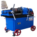 Portable rebar thread rolling machine with chaser